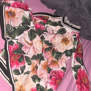 Dolce & Gabbana Floral Kids Matching Set - Pink and Green